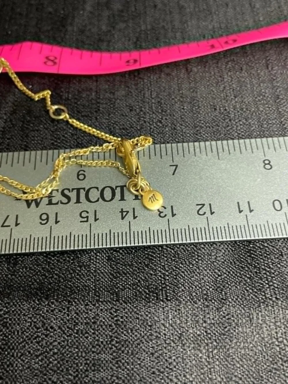 Madewell Gold Tone Medallion Pendant Necklace - Picture 5 of 5